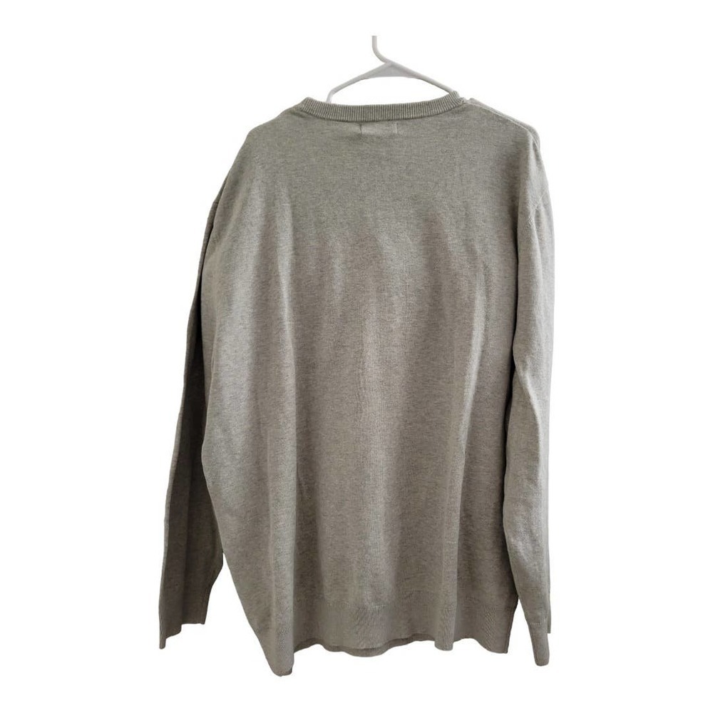 NEW Men's Nautica Solid Gray Sweater with Ribbed Collar (Size XXL) - Picture 6 of 6